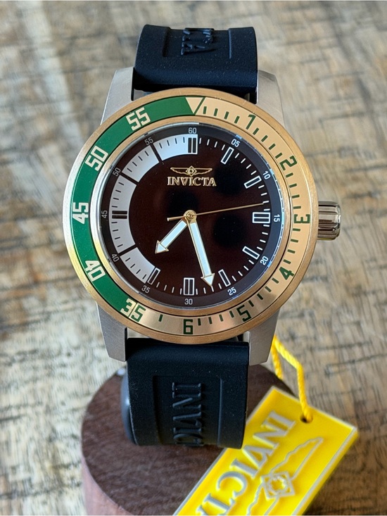 Invicta Other - NEW Invicta Specialty Compass Two-Tone Green Bezel Watch 45mm- 100M WR NIB